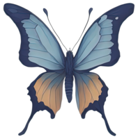 Watercolor Butterfly isolated. png