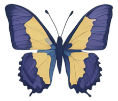 aquarelle papillon isolé. génératif ai png