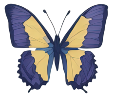 acuarela mariposa aislado. generativo ai png