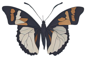 aquarelle papillon isolé. génératif ai png