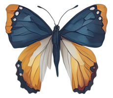 aquarelle papillon isolé. génératif ai png