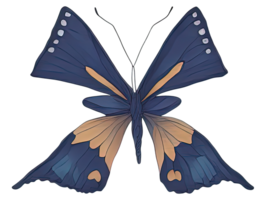 aquarelle papillon isolé. génératif ai png