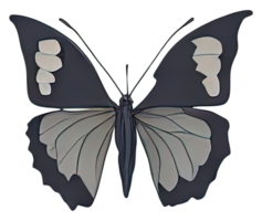 acuarela mariposa aislado. generativo ai png