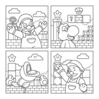 The Adventure of Plumber Guy Coloring Book vector