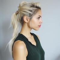 photo of The messy side ponytail