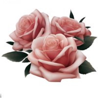 prachtig roze roos bloesems png