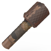 3D Rendering Of Old Grenade png