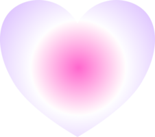 Y2k gradient heart png