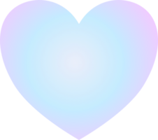 Y2k gradient heart png