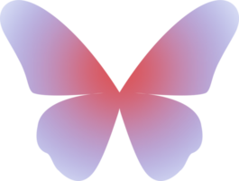 y2k gradient butterfly png