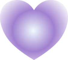 Y2k gradient heart png