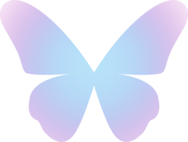 y2k gradient butterfly png