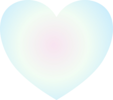 Y2k gradient heart png