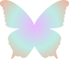 y2k Gradient Schmetterling png