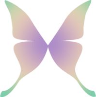 y2k gradient butterfly png