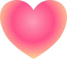 Y2k gradient heart png