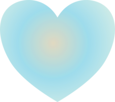 Y2k gradient heart png