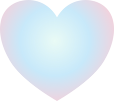 Y2k gradient heart png