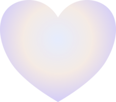 Y2k gradient heart png