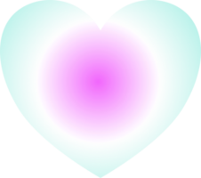 Y2k gradient heart png