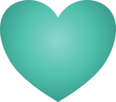 Y2k gradient heart png