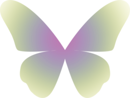 y2k gradient butterfly png