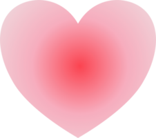 Y2k gradient heart png