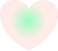 Y2k gradient heart png