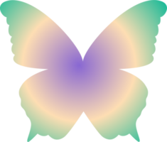 y2k gradient butterfly png