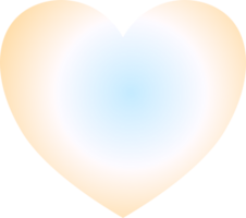 Y2k gradient heart png