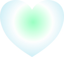 Y2k gradient heart png