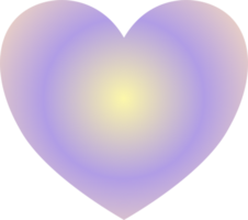 Y2k gradient heart png