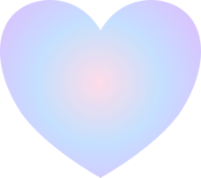 Y2k gradient heart png