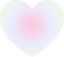 Y2k gradient heart png