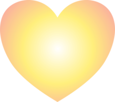 Y2k gradient heart png