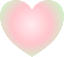 Y2k gradient heart png