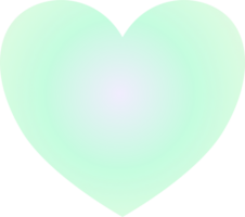 Y2k gradient heart png