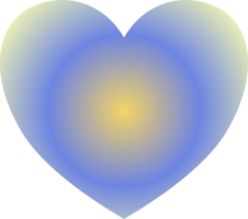 Y2k gradient heart png