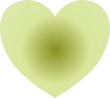 Y2k gradient heart png