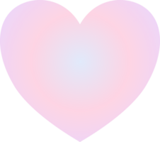 Y2k gradient heart png