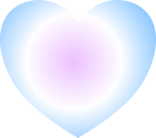 Y2k gradient heart png