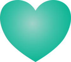 Y2k gradient heart png