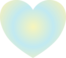 Y2k gradient heart png