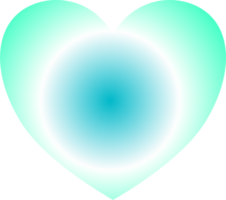 Y2k gradient heart png