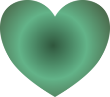 Y2k gradient heart png