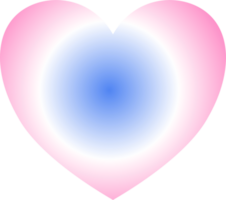 Y2k gradient heart png