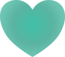 Y2k gradient heart png