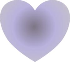 Y2k gradient heart png