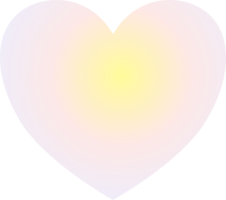 Y2k gradient heart png