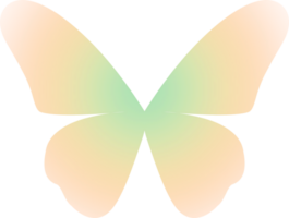 y2k gradient butterfly png